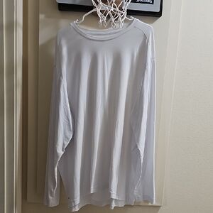 Athletic Works Womens White Long Sleeve Tee